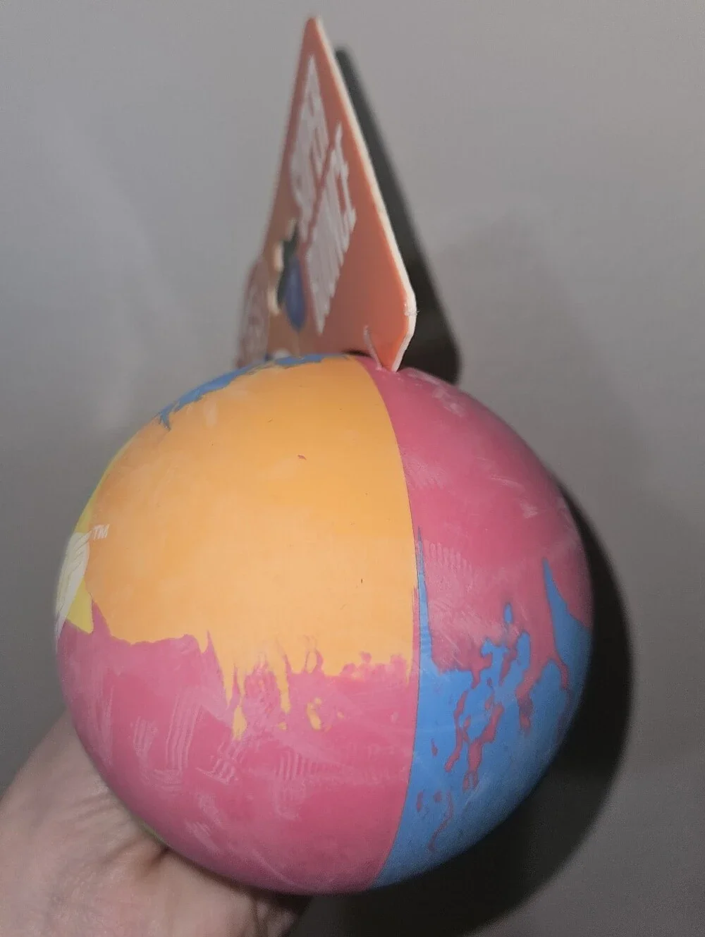 NWT Nerf Super Bounce Tie-Dye Multicolor Rubber Dog Ball For Play